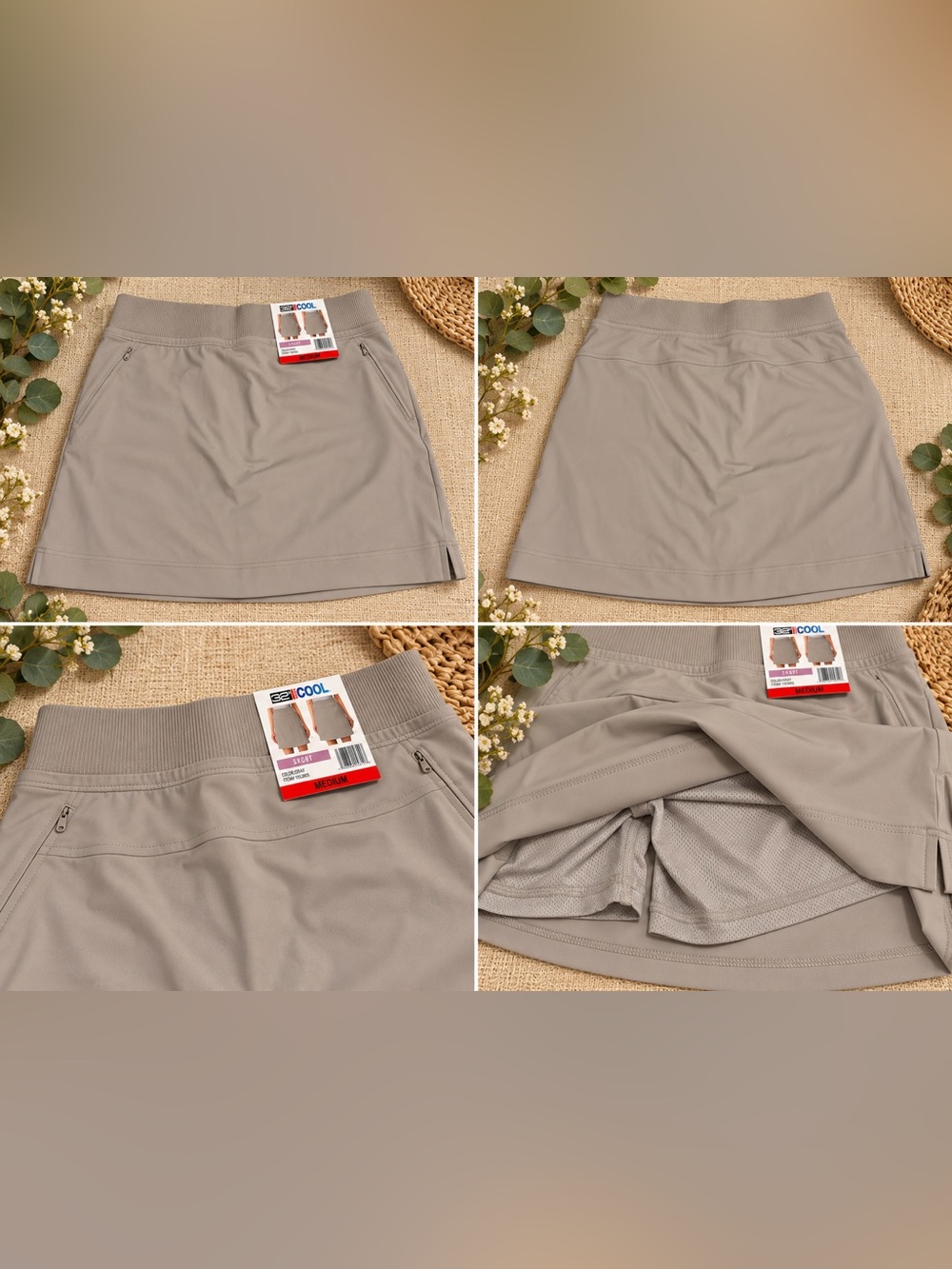 32 COOL Women's Skort Gray Size Medium NWT